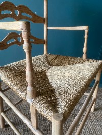 A Very Charming Antique Victorian Sussex Chair Arts & Crafts Style Circa 1860-70