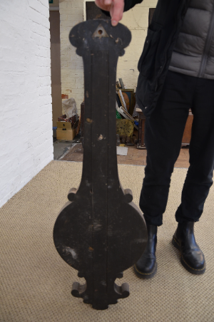 A Victorian Rosewood And Mother Of Pearl Inlaid Wheel Barometer