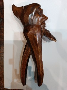 A Vintage Hand Carved Black Forest Probably Father Christmas Figure Nut Cracker