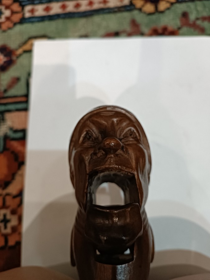 Discover our range of vintage hand-carved Black Forest Figural Nut Crackers. In good condition and 20cm in size. Shop now for this unique piece.