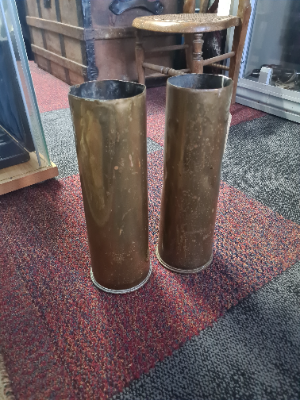 Discover our collection of 18 Pounder Shell casings from 1917 and 1918. Authentic, historical pieces perfect for collectors. Browse now and add history to your collection.