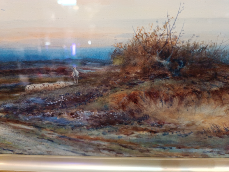 Explore Driving The Flock by Alexander Molyneux Stannard - a timeless piece in the landscape painting category. Buy now and get a taste of 19th-century artistry.