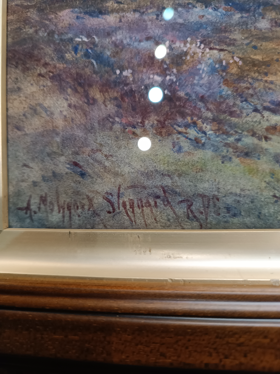 Explore Driving The Flock by Alexander Molyneux Stannard - a timeless piece in the landscape painting category. Buy now and get a taste of 19th-century artistry.