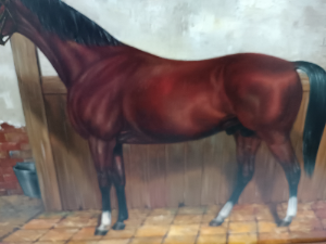 An Equestrian Oil On Panel Painting,20th Century, Signed