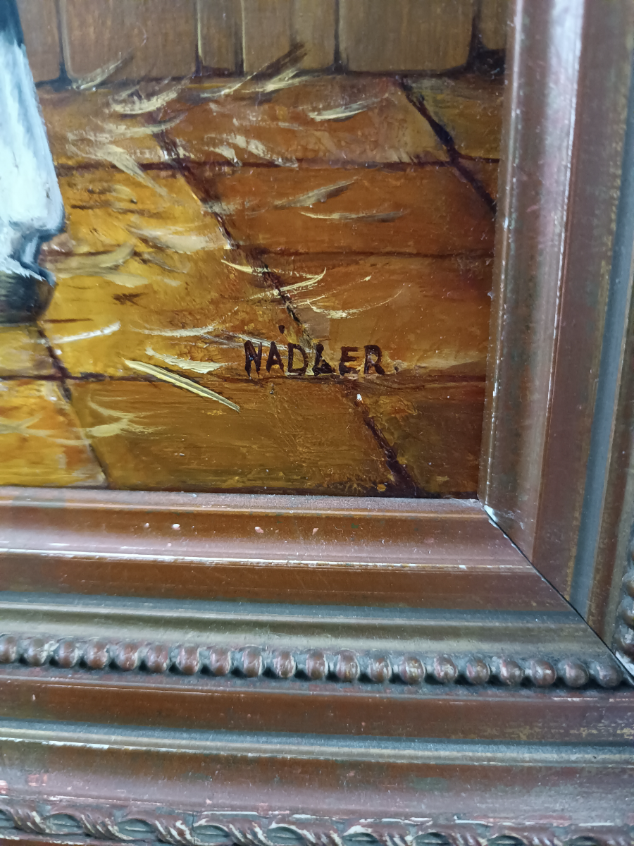 An Equestrian Oil On Panel Painting,20th Century, Signed