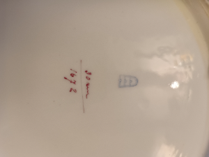 Uncover the charm of Antique porcelain chargers! Get a hand-painted 19th c. Eichwald marked Art Nouveau charger featuring classical scenes. Shop now for this 29.5 cm diameter piece.