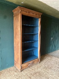 Antique 19thC French Armoire Bookcase Vintage Freestanding Display Shelving Unit