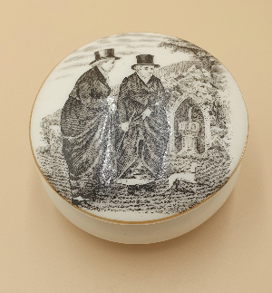 Antique Ladies Of Llangollen Trinket Box
