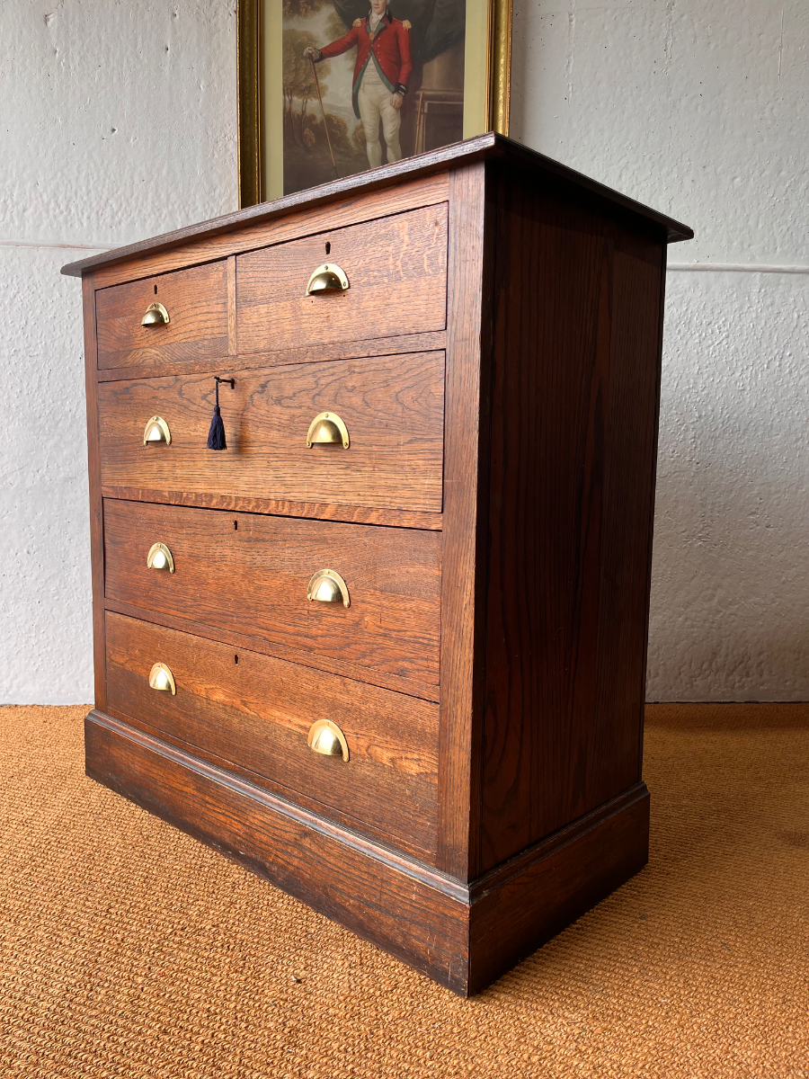 Discover our vast selection of solid and sturdy large set of drawers with brass cup handles. Browse now, find your perfect fit and add a vintage touch to your space. Hurry, shop and secure your choice with our original key and fully working locks.