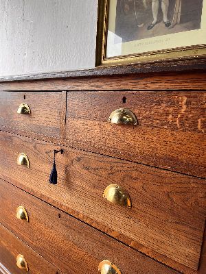 Discover our vast selection of solid and sturdy large set of drawers with brass cup handles. Browse now, find your perfect fit and add a vintage touch to your space. Hurry, shop and secure your choice with our original key and fully working locks.