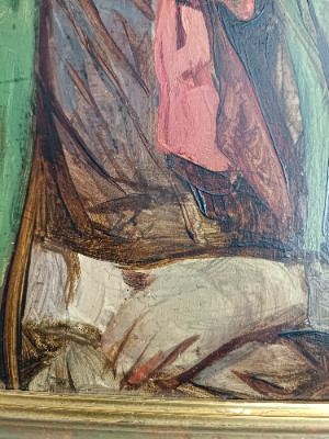 Discover stunning 19th-century vintage oil painting on our site. Explore a timeless mystery artist's work. Visit now, savor the warm, subdued colors & nostalgic style.