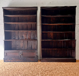 Explore our range of handmade, solid pine bookcases. Perfect for any home decor, with a rustic finish. Buy now and transform your living space! Dimensions: H67.25 W42 D11.