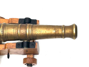 Desk top item, a superb working model of a ship of the lines main deck guns, oak gun carriage fantastic barrel would once been owned by wealthy individual, having length of 24cm heights 12cm width across being 12cm, ask for your delivery quote, reference BBS.   Tel: +44 7505 165 843 We accept online payments for all our items listed: Bank transfer cash on collection or if wishing over the phone using your debit or credit cards, also doing layby payments plan, or email giving your address details & contact number and we shall send you your items invoice to make payment with your card. Send your request to - john.strong2@gmail.com
