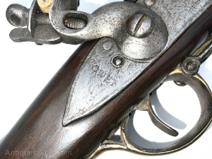 Awesome musket, this is the 39 inch barrel model of this most famous musket, used from the early part of the 18th century was used by both sides in the revolutionary wars in service with the British army from 1722 to 1867, this one showing its been through most wars, the action is working the locks stamped Tower the Crown is worn away as is the GR there is some of both still showing but hard to decipher, the barrels showing same with the stamps, full length of 143 cm width 11 cm at butt height of 12 cm, offering free UK delivery, reference DBSS.  Tel: +44 7505 165 843 We accept online payments for all our items listed: Bank transfer cash on collection  or if wishing over the phone using your debit or credit cards, also doing layby payments plan, or email giving your address details & contact number and we shall send you your items invoice to make payment with your card. Send your request to - john.strong2@gmail.com