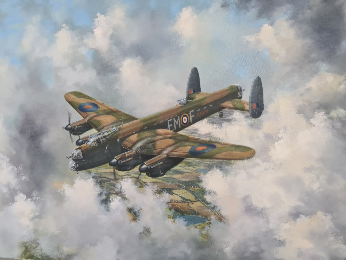 Discover our stunning 1985 painting of a 207 Squadron Lancaster B Mk1. Size 30x20. Inject character into your space. Shop now to bring history to life!