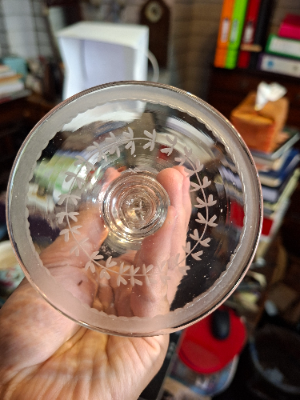 Discover our rare 1740 Bohemian/Dutch baluster stem lead glass goblet. Perfect for antique collectors, with 8.5cm base width and 17cm height. Shop now!