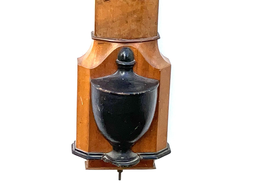 Bowed Satinwood Stick Barometer