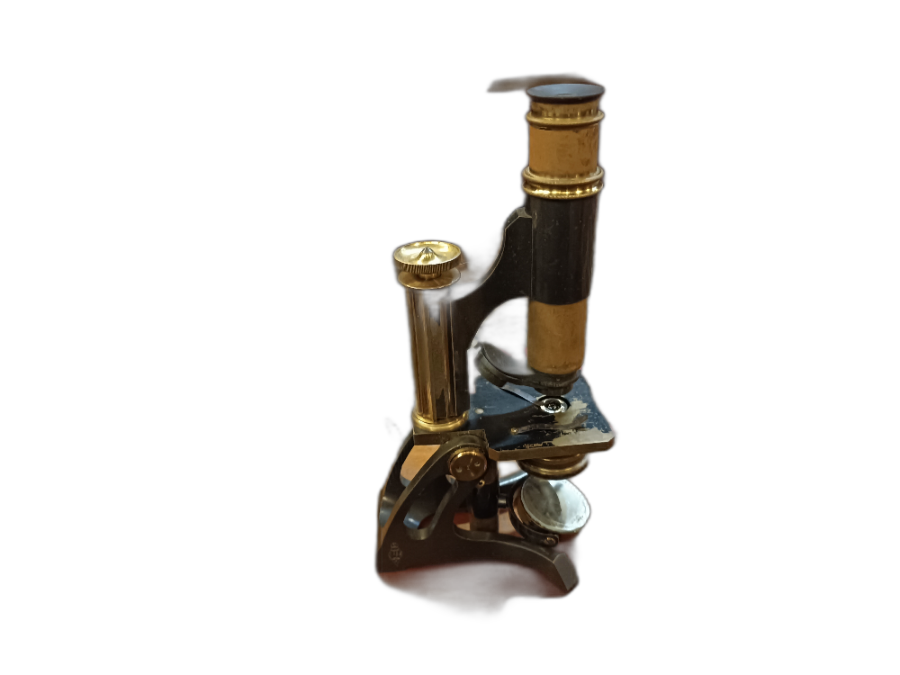 Discover our late 19th-century brass microscope with a mahogany box and multiple lenses. Supplied by Clarksons, it's a collector's gem. Shop now!
