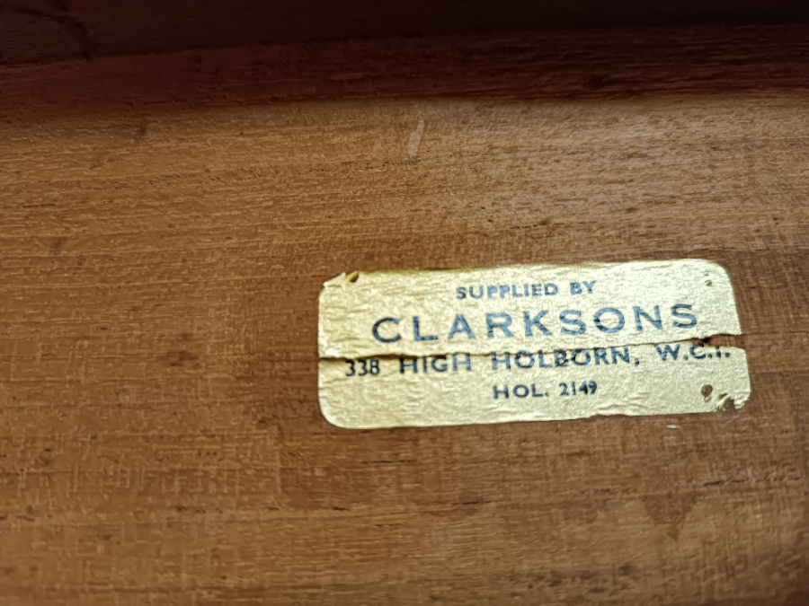 Discover our late 19th-century brass microscope with a mahogany box and multiple lenses. Supplied by Clarksons, it's a collector's gem. Shop now!