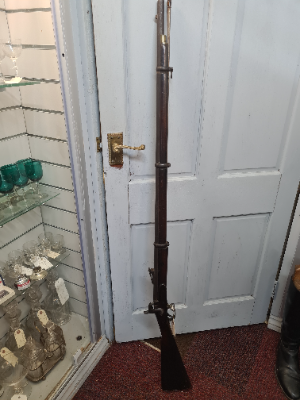 British 1861 Dated Tower 3 Band Rifle