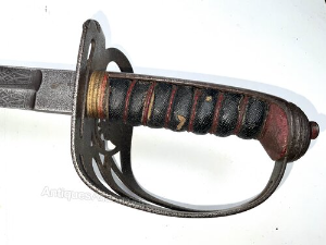 Manchester Volunteer Rifles British military officer's  sword, early 20th-century infantry  sword, complete with a brown leather scabbard and Sam Browne-style leather carrying belt and webley holster. The blade is tarnished and to make pristine will need polishing the leather Sam Brown is in good aged condition length 100cm width across guards 12cm depth being 10cm, reference DBSD4 Tel: +44 7505 165 843 We accept online payments for all our items listed: Bank transfer cash on collection or if wishing over the phone using your debit or credit cards, also doing layby payments plan, or email giving your address details & contact number and we shall send you your items invoice to make payment with your card. Send your request to - john.strong2@gmail.com