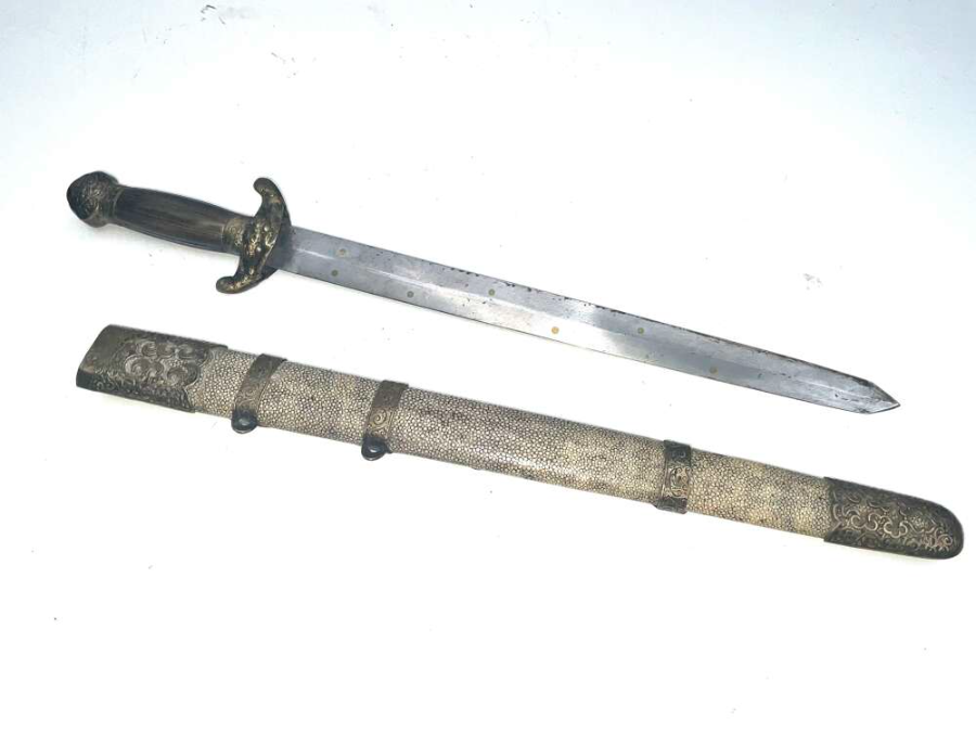 Chinese Jian Sword & Scabbard