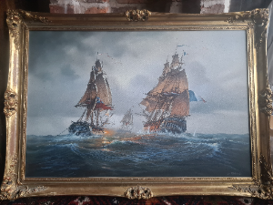 Capture Of The Droits De L'Homme Scene By Donald  MacLeod