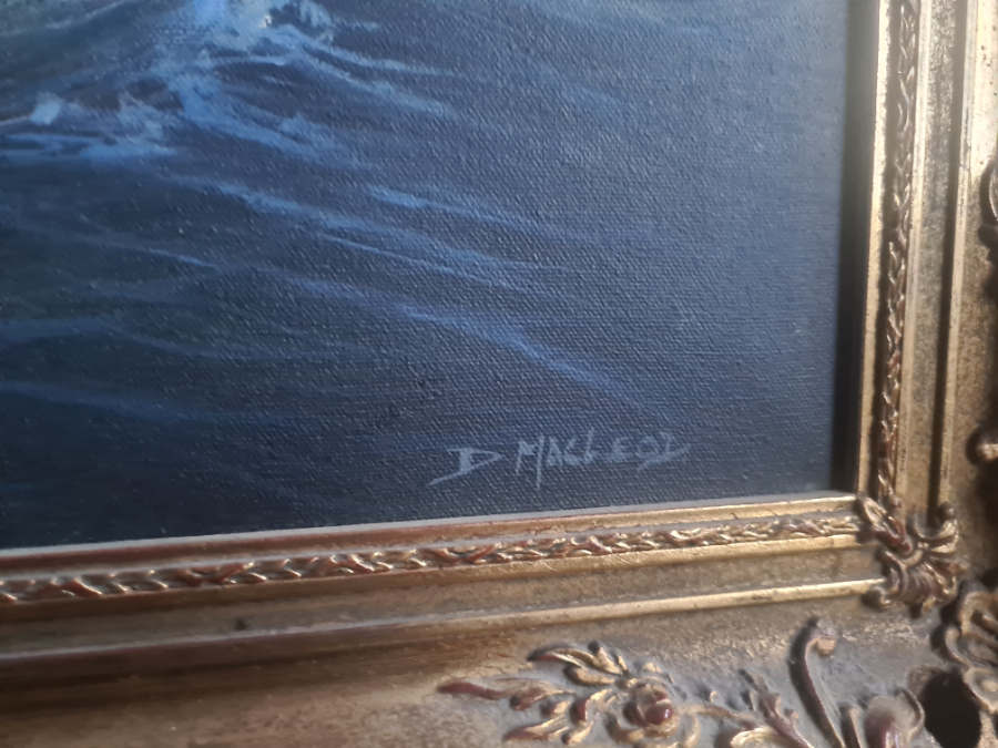 Capture Of The Droits De L'Homme Scene By Donald  MacLeod