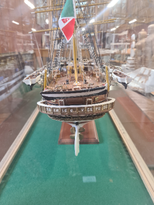 Cased Ship Model Of The Amerigo Vespucci
