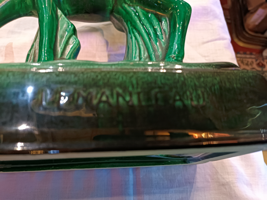 Explore our collection of art deco ceramic sculpture by Charles Lemanceau. Signed, in good condition, and dating back to the 1930s. Buy now!