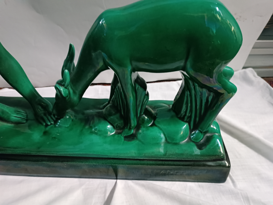 Explore our collection of art deco ceramic sculpture by Charles Lemanceau. Signed, in good condition, and dating back to the 1930s. Buy now!