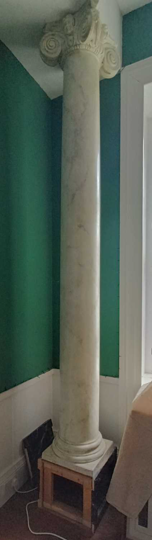 Discover our Corinthian styled faux marble columns. Perfect for bringing elegance to your home. Shop now for stunning 230cm wooden core columns.
