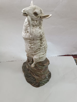 Discover our Cobridge Stoneware Robert Tabbenor Sheep Model. Expertly crafted in England, this stunning porcelain piece makes for a beautiful addition to any antique collection. Shop now!