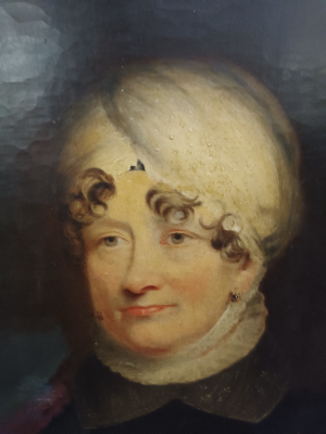 A Copy Of Portrait By Beechey, Oil Painting Of Mrs Alice Crole