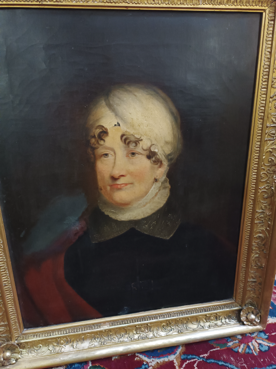 A Copy Of Portrait By Beechey, Oil Painting Of Mrs Alice Crole