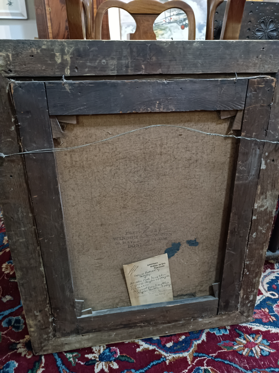 A Copy Of Portrait By Beechey, Oil Painting Of Mrs Alice Crole