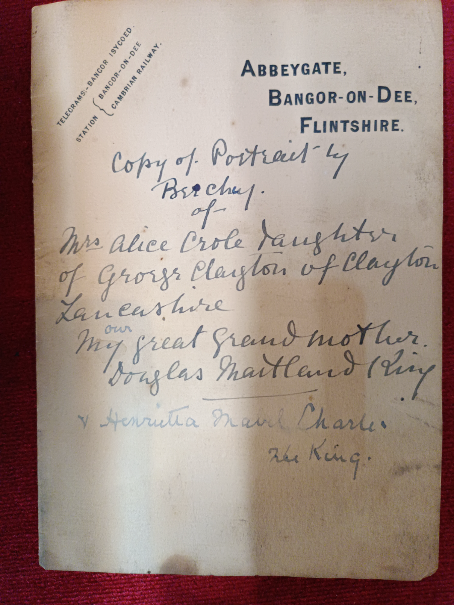 A Copy Of Portrait By Beechey, Oil Painting Of Mrs Alice Crole