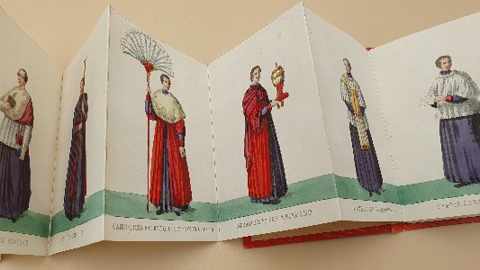 Discover the unique Costumi Della Corte Pontificia 1846, a historical anthology of papal attire. Explore 30 vivid, colored plates of Pope Pius IX's court dress. Order your copy now!