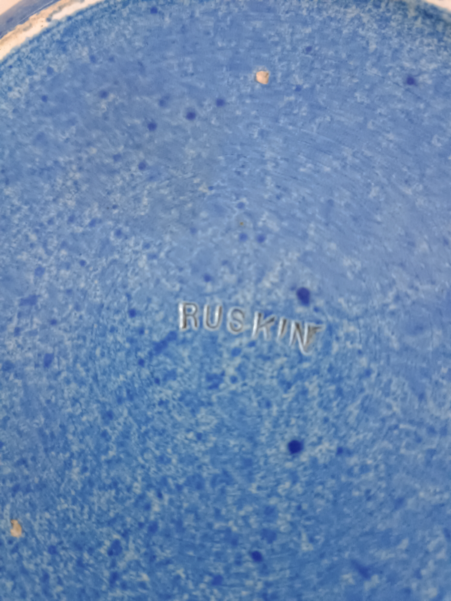 Explore our range of exquisite Ruskin Pottery in crystalline blue. Adorn your collection with this early 20th-century masterpiece. Buy now and own a valuable piece of history.