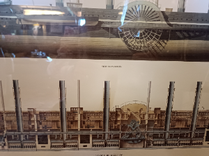 Cut Away Diagram Of Great Eastern Print Picture Frame
