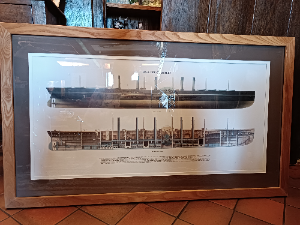 Cut Away Diagram Of Great Eastern Print Picture Frame