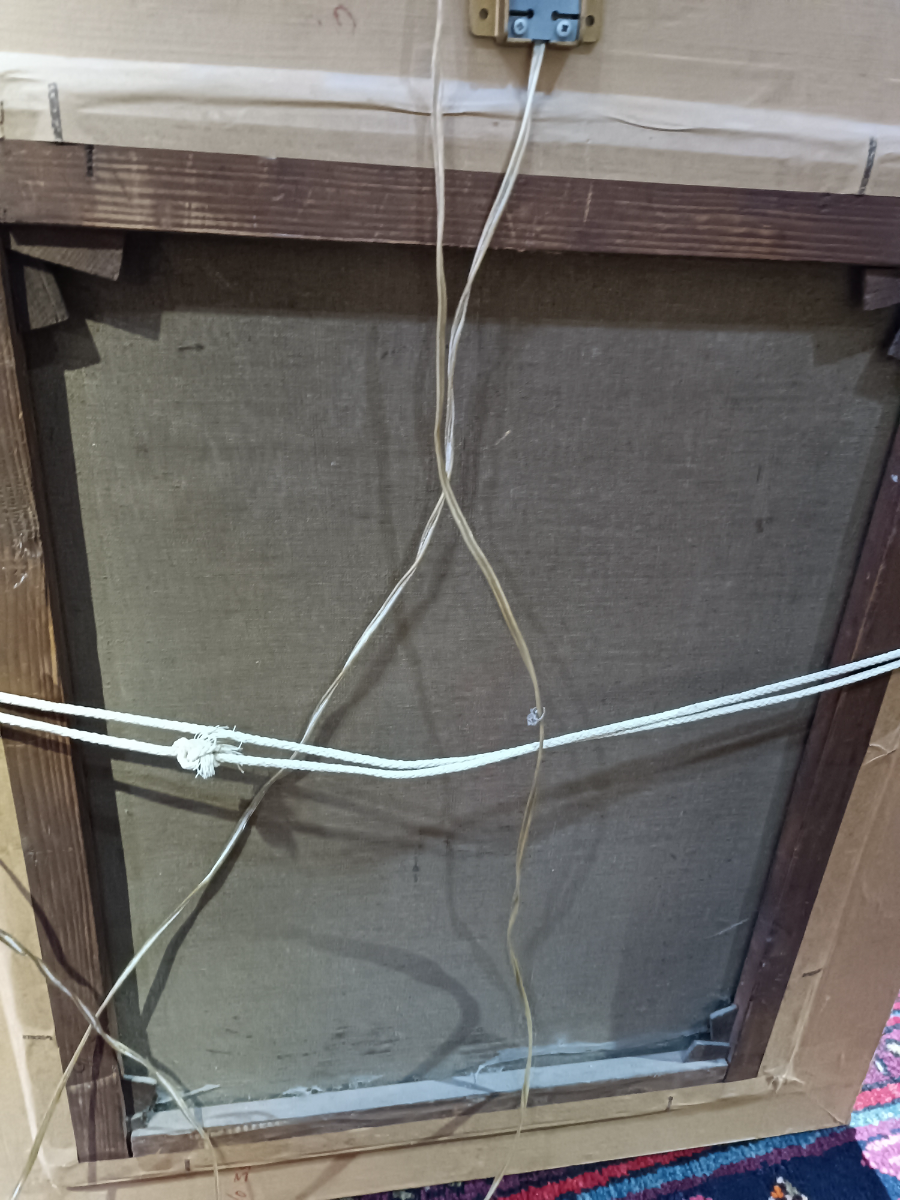 Discover our collection of late 19-20th c. Dutch school oil on canvas art. Explore "At The Abbot Table" scene now. In great condition and framed in gold. Shop now!