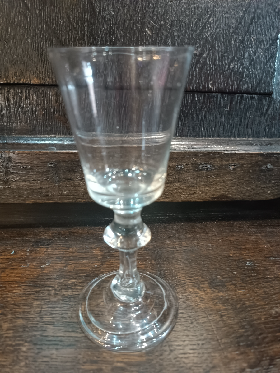 Explore our collection of 18th c Balastoid soda glasses. This classic product features a tear on lower stem, soda metal bucket bowl and more. Perfect for your collection!