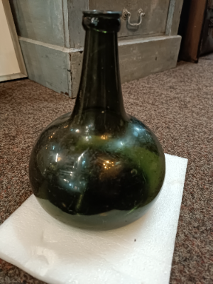 Discover our collection of early 18th century handmade onion bottles, circa 1690-1710. In superb condition with no damage. Shop now to add history to your home!