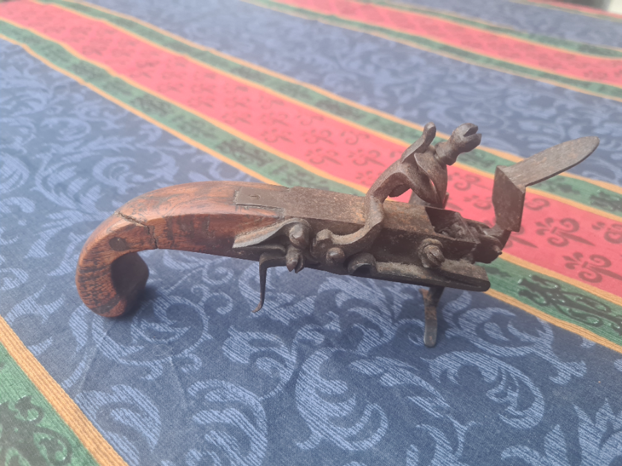 Discover our collection of unique early 19th century Flintlock tinder lighters. Quality craftsmanship, with assured action and spring. Shop now for exceptional antiques!
