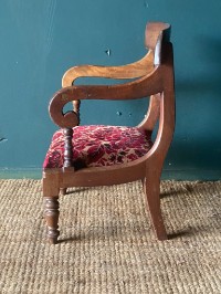 Early 19th C. Regency Georgian Period Antique Children's Toddlers Arm Chair VGC