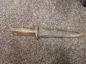 Early 20th C Bowie Type, Hunting Knife