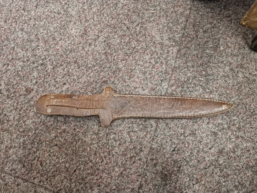 Early 20th C Bowie Type, Hunting Knife