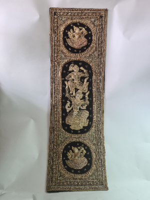 Discover the exquisite Vintage Kalaga textile art from Thailand. Featuring unique sequins, beads, and embroidery from the 1920s. Shop now for this one-of-a-kind decor piece!