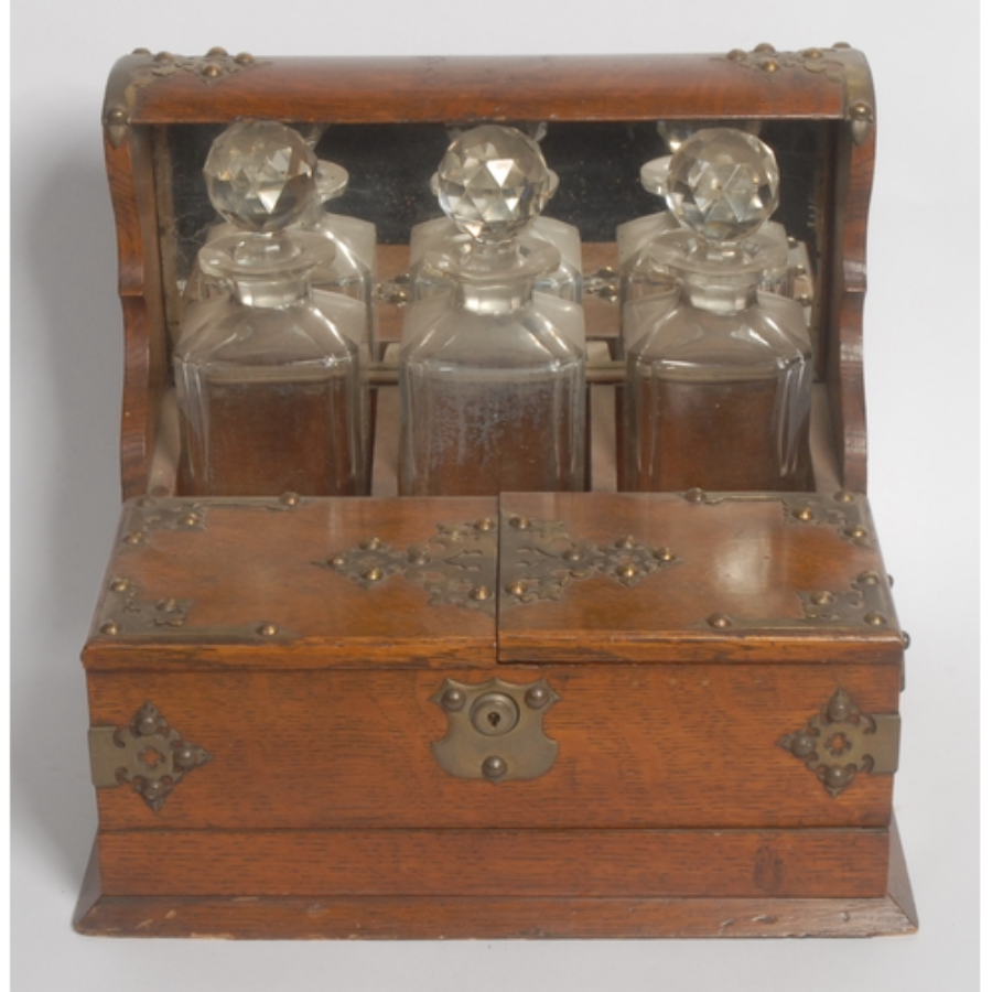 Primary image for Mid Victorian Tantalus With Decanters
